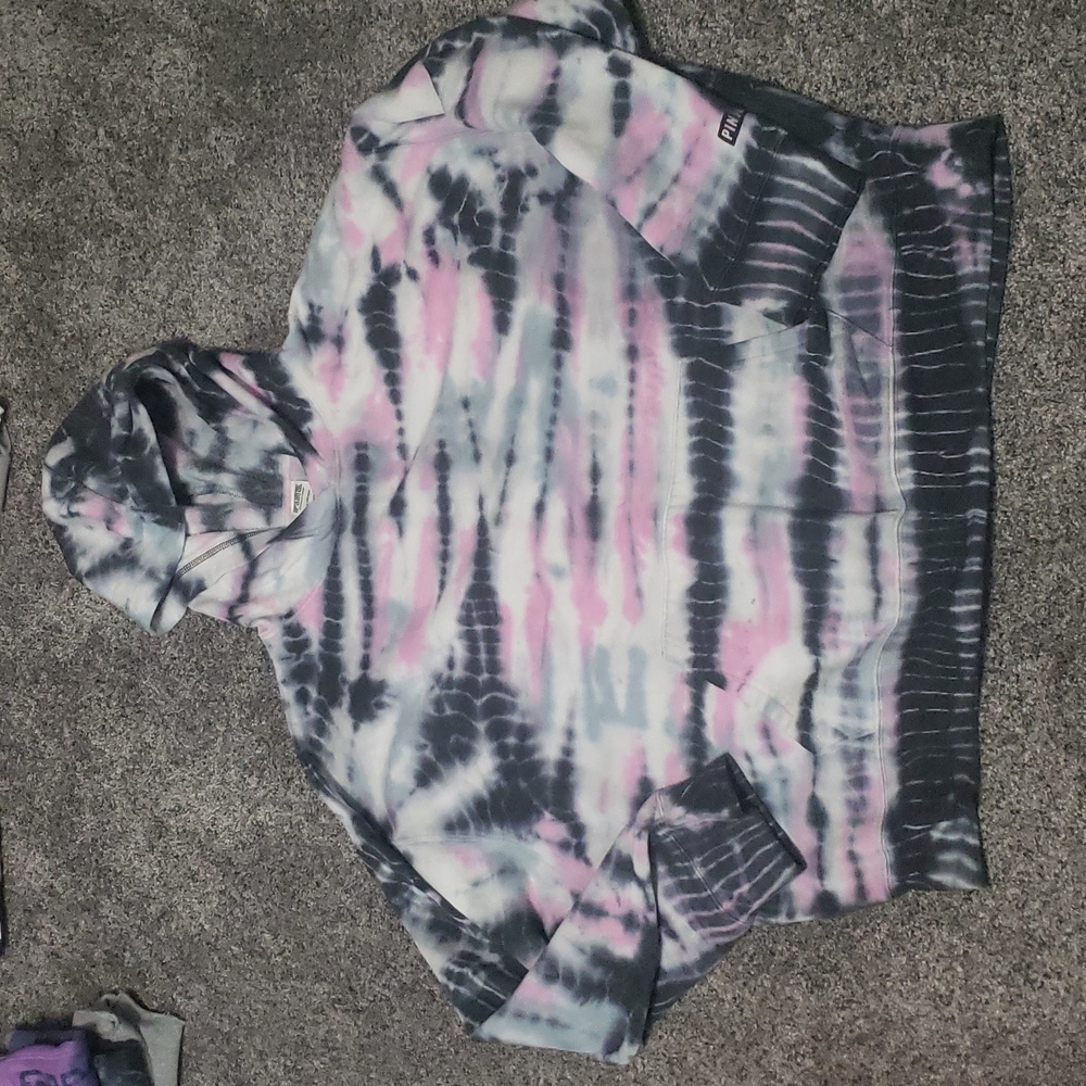 Victorias Secret Tie Dye Sweatshirt Hoodie size Large